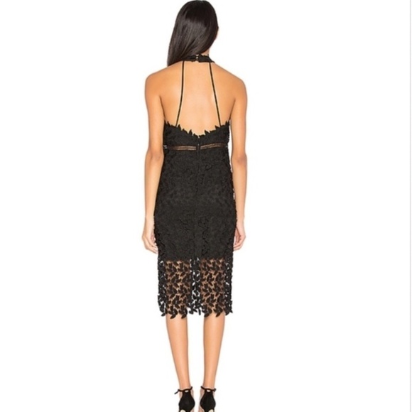 Bardot‎ Gemma Lace Halter Cocktail Dress Black 6 - Picture 5 of 11